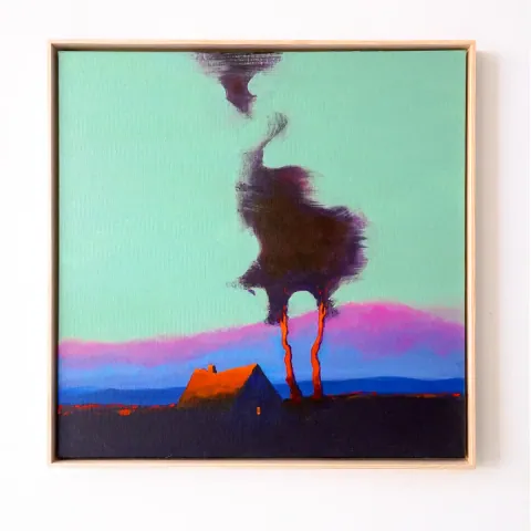 Twilight Rising, acrylic on canvas by Bohdan Katolyk