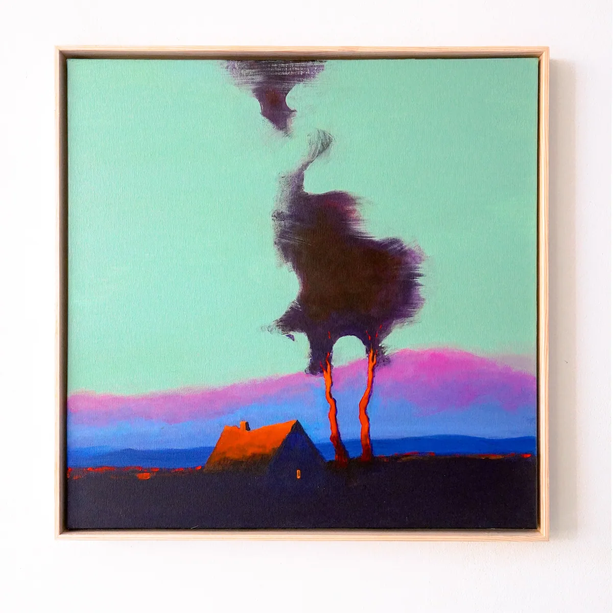Twilight Rising, acrylic on canvas