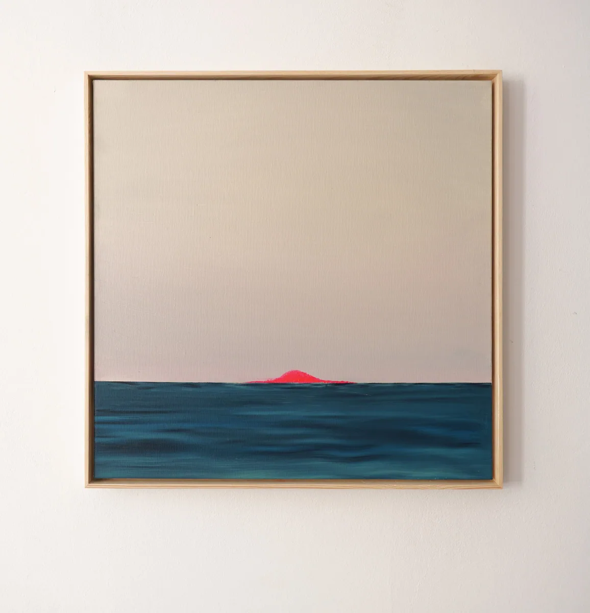 Where the Pink Horizon Rests, acrylic on canvas