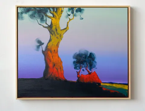 Echoes of the Last Light, acrylic on canvas by Bohdan Katolyk
