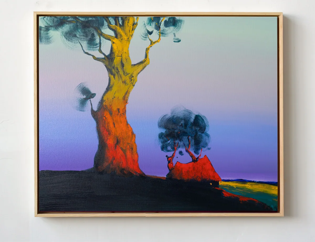 Echoes of the Last Light, acrylic on canvas