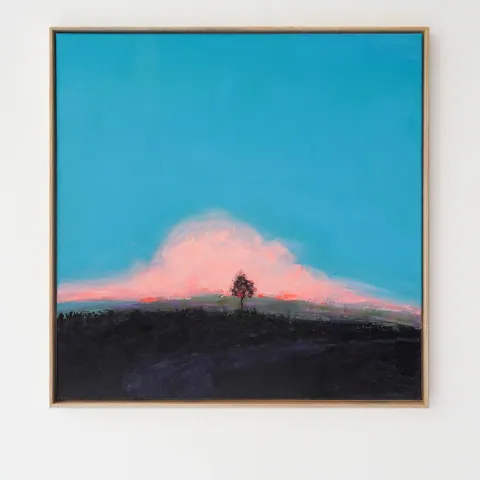 Silent Ember Horizon, acrylic on canvas by Bohdan Katolyk