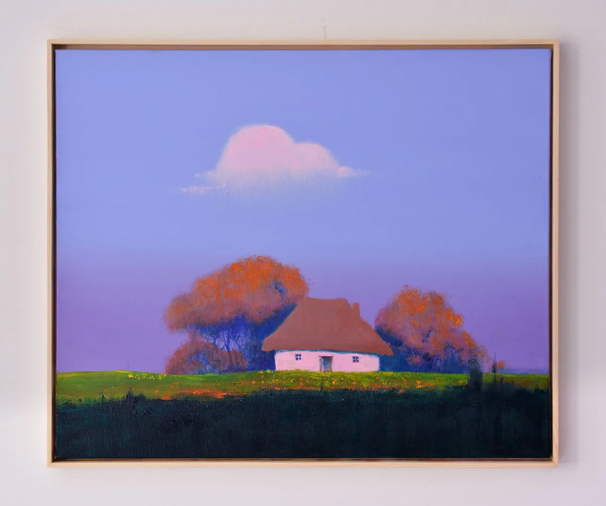 Where the Blue Hills Glow, acrylic on canvas