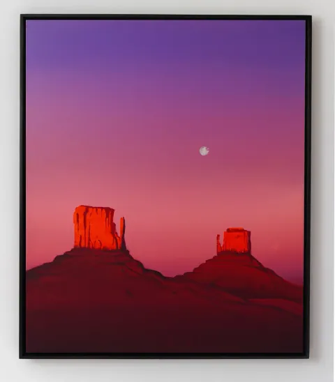 Twilight Valley, acrylic on canvas by Bohdan Katolyk