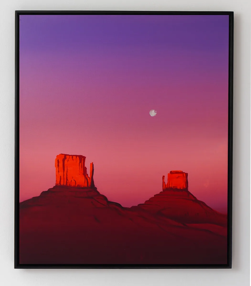 Twilight Valley, acrylic on canvas
