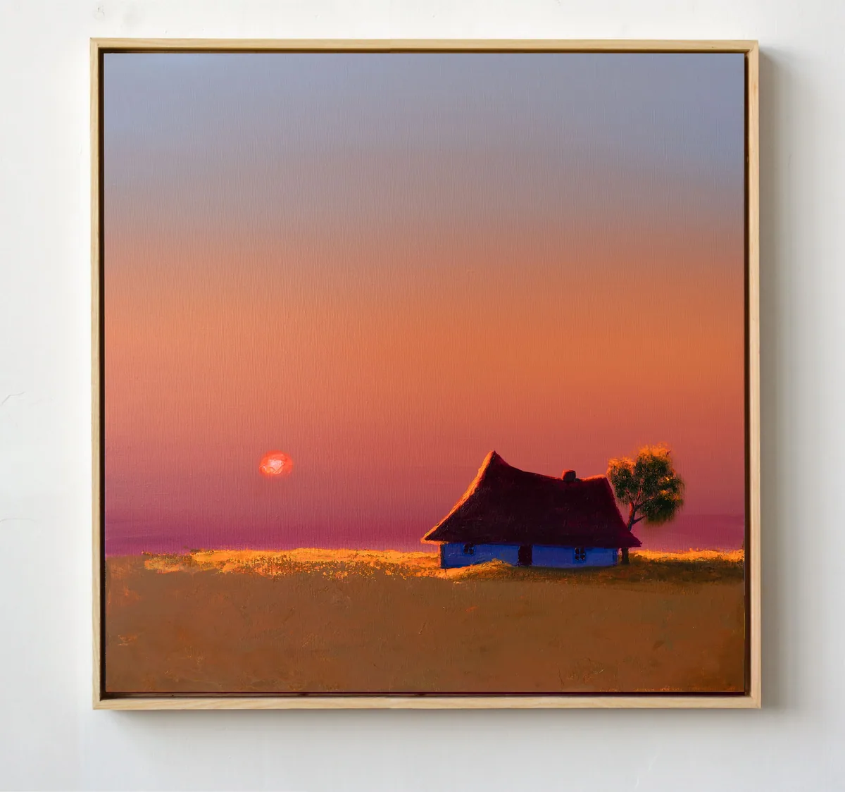 Ember Horizon, acrylic on canvas
