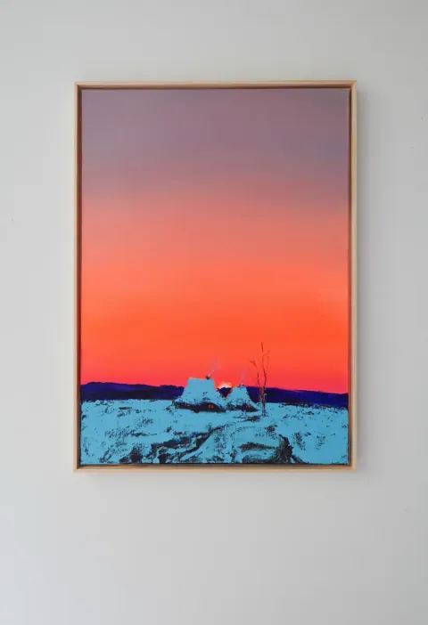 Embers of the Quiet Horizon, acrylic on canvas by Bohdan Katolyk