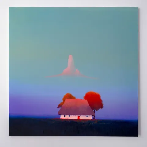 Where Twilight Comes Home, acrylic on canvas by Bohdan Katolyk