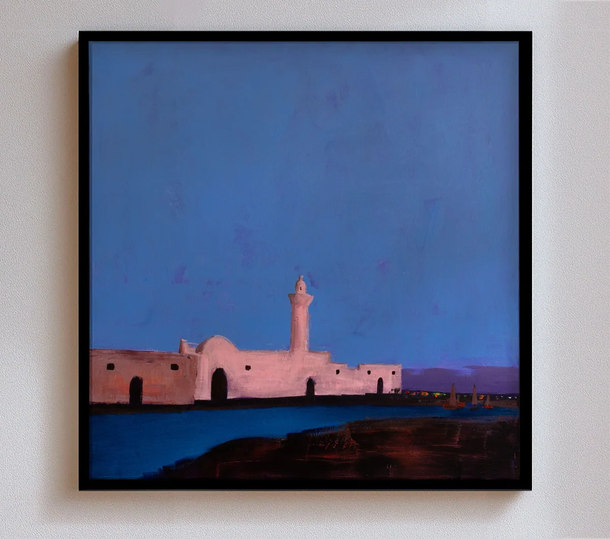 City by the sea, acrylic on canvas