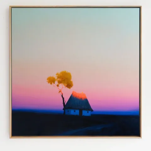 Where the Blue Hour Rests, acrylic on canvas by Bohdan Katolyk