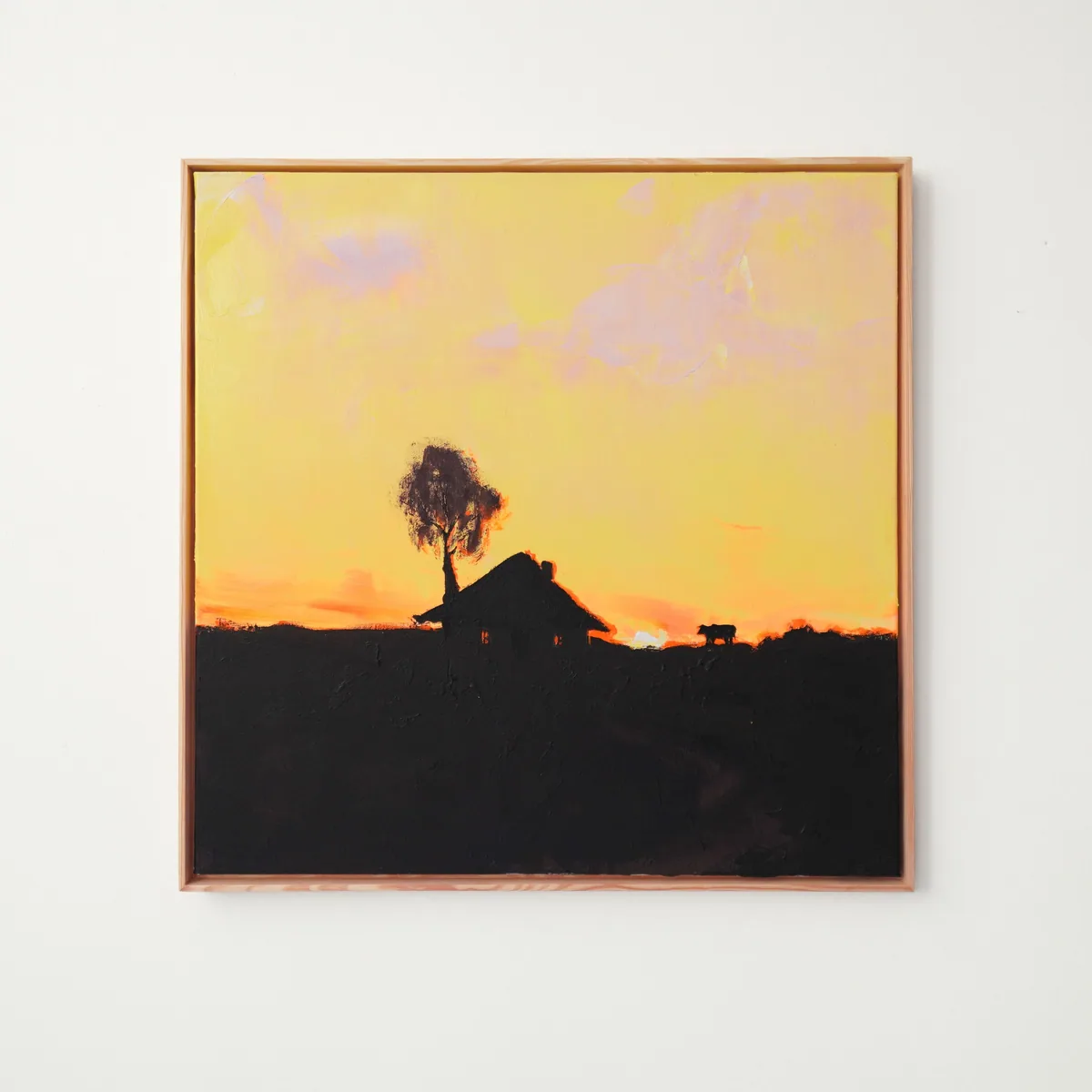Burn Sunset, acrylic on canvas