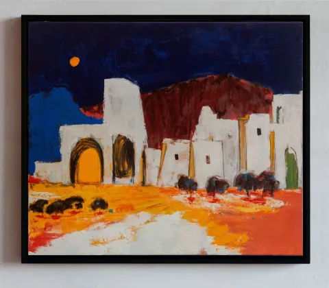 Gates of Morocco II, acrylic on canvas by Bohdan Katolyk