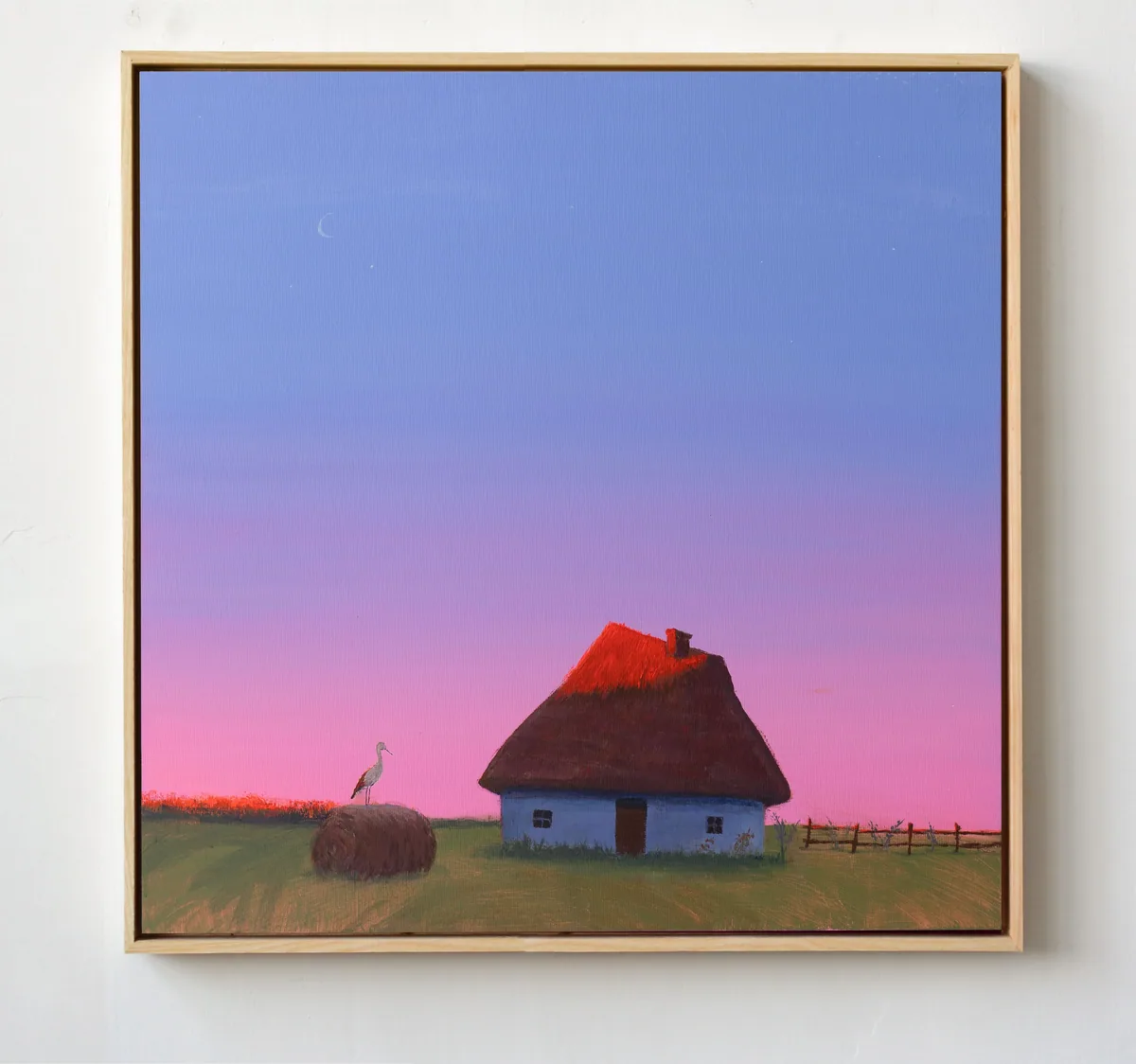 Violet Horizon, acrylic on canvas
