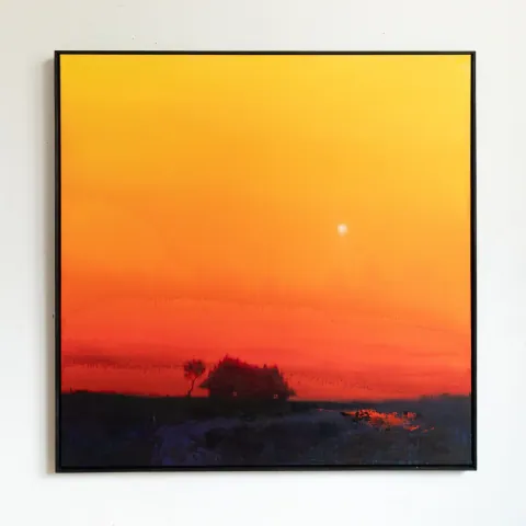 Ember of the Quiet Horizon, acrylic on canvas by Bohdan Katolyk