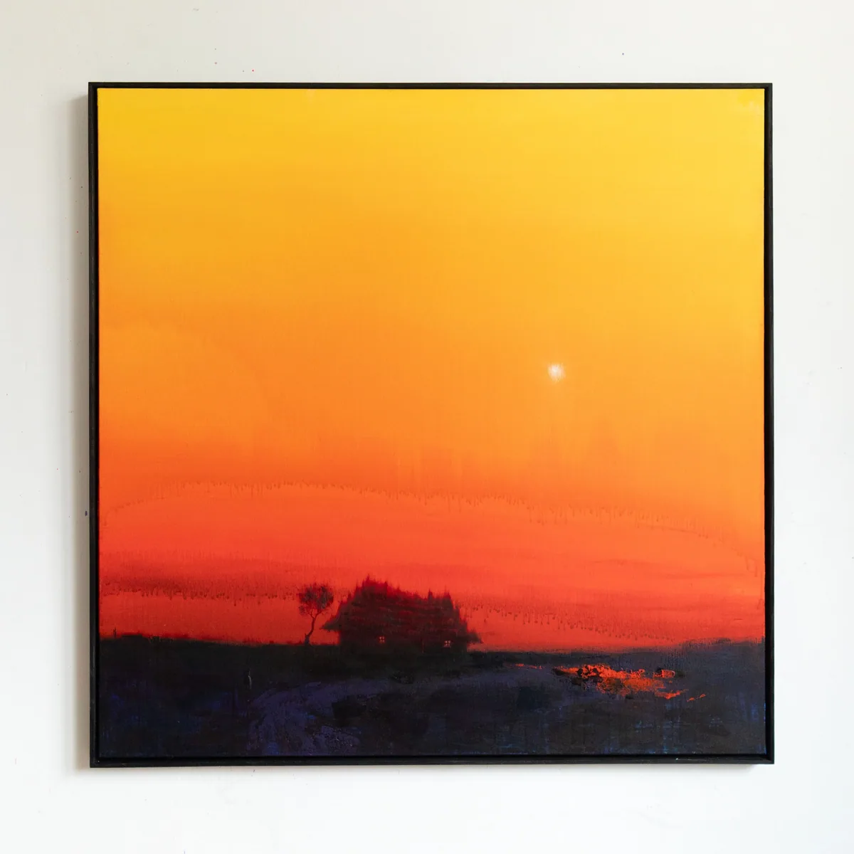 Ember of the Quiet Horizon, acrylic on canvas