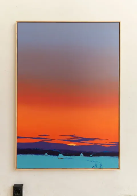 After hours, acrylic on canvas by Bohdan Katolyk