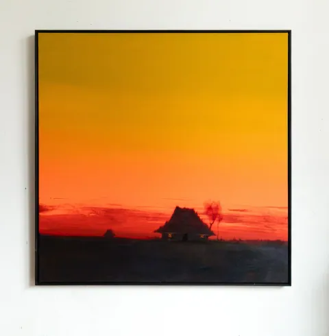 Evening Haze, acrylic on canvas by Bohdan Katolyk