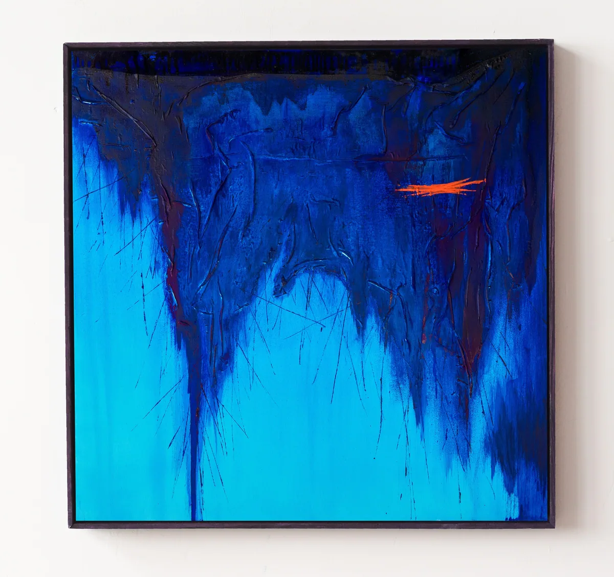 Echoes of Midnight Blue, acrylic on canvas