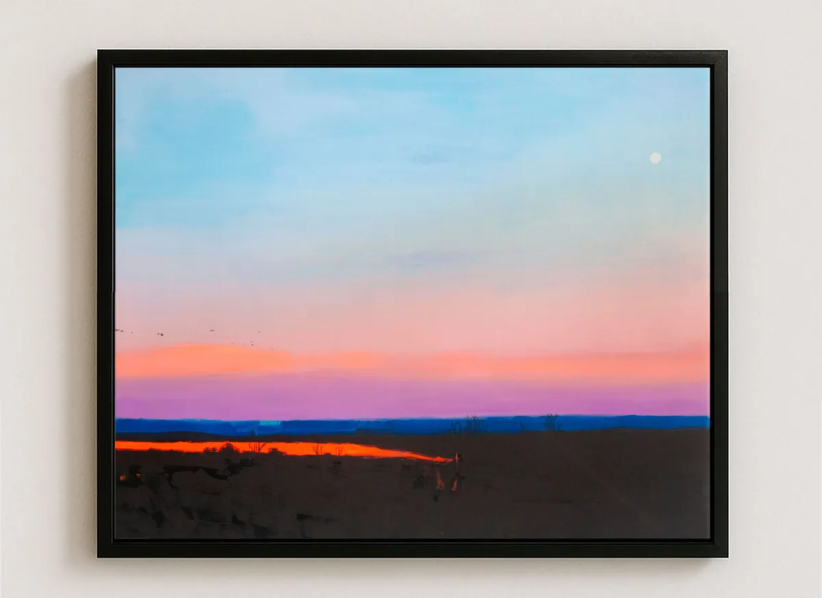 Pastel Skies, acrylic on canvas