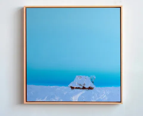 Frozen Evening, acrylic on canvas by Bohdan Katolyk
